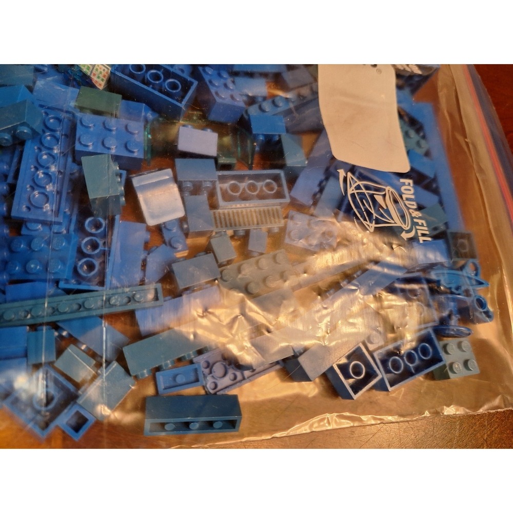 LEGO Blue Bulk Bricks and Parts 1/2 pound bag of Mixed Assorted Specialty Pieces - Picture 4 of 13